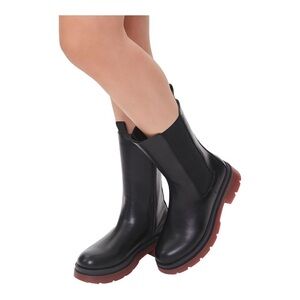 Forever 21 Faux Leather Chelsea Boots
